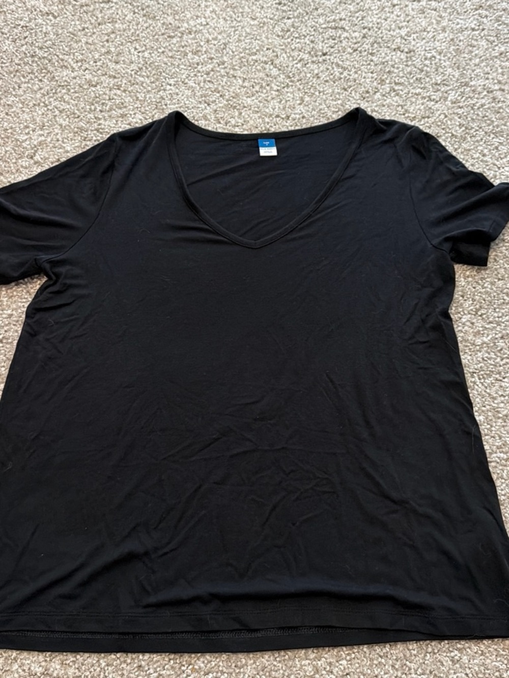 Old Navy Black Luxe Top - Solid Black